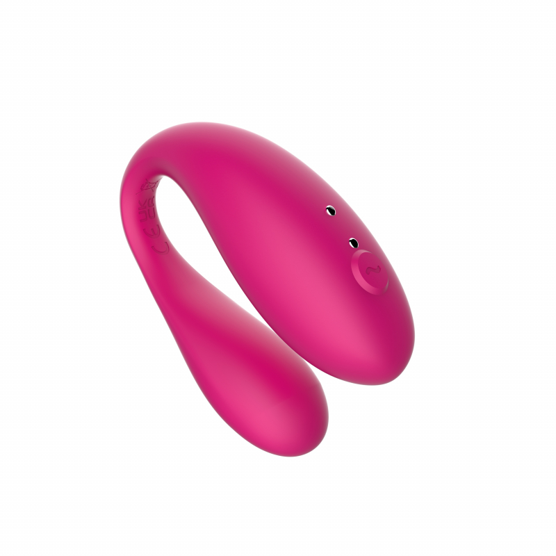 Вибратор для двоих + приложение "Amovibe Twin" розовый 